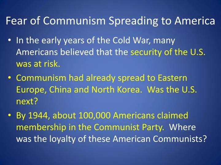 Causes Of The Cold War Essay