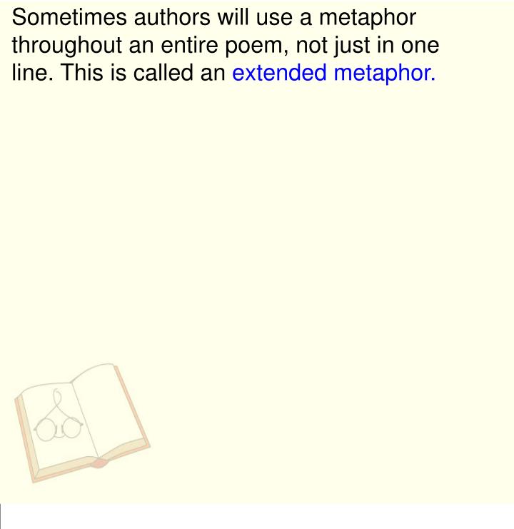 PPT February 18, 2014 Extended Metaphor H omework PowerPoint