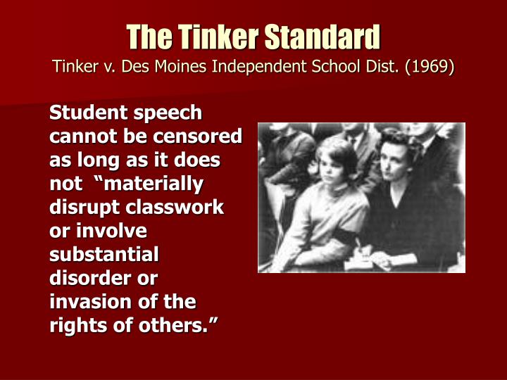 account of the tinker v des moines case account of the tinker v des moines case