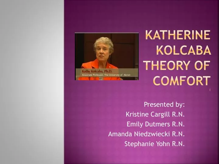 comfort theory The comfort theory is a nursing theory that was first developed in the 1990s by katharine kolcaba comfort theory is middle range theory for health practice . comfort theory The comfort theory is a nursing theory that was first developed in the 1990s by katharine kolcaba comfort theory is middle range theory for health practice .