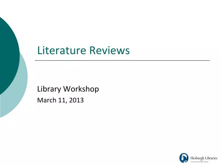 literature review powerpoint