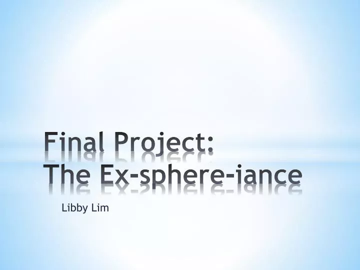 final project final project