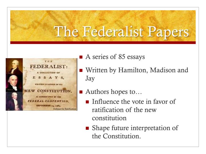 author of federalist essays author of federalist essays