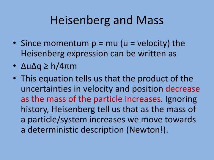 heisenberg principle atom location