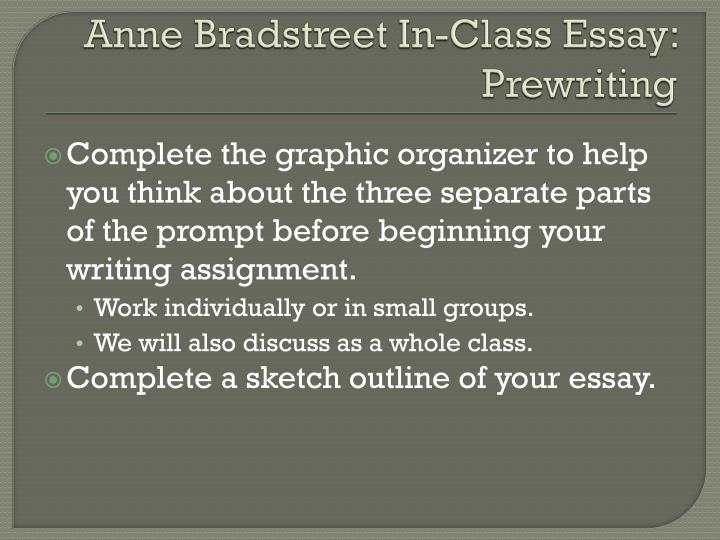 Anne bradstreet poetry essay help
