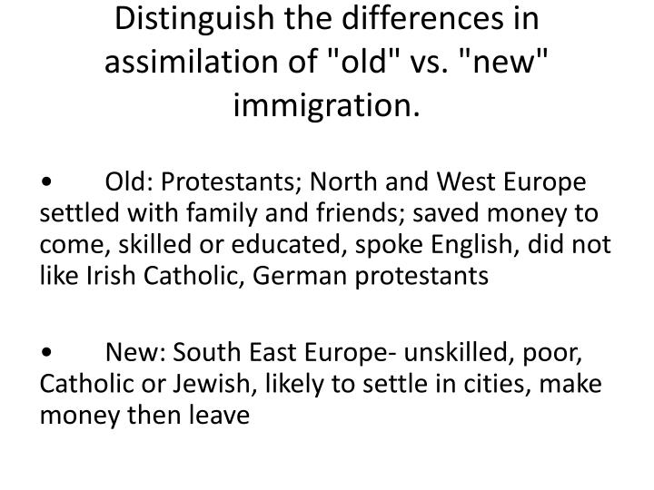 old immigration vs new immigration essay old immigration vs new immigration essay