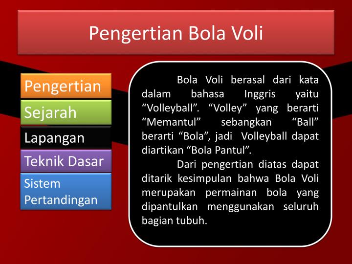 PPT - Permainan Bola Voli PowerPoint Presentation - ID:2819459