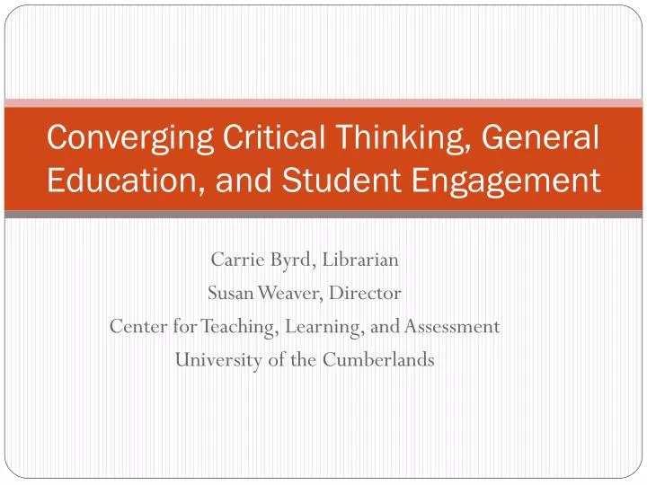 Critical thinking for students