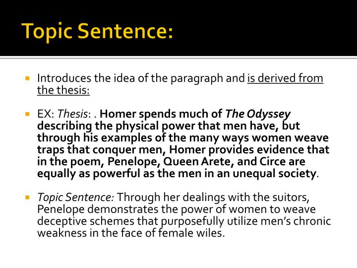 the odyssey essay topics