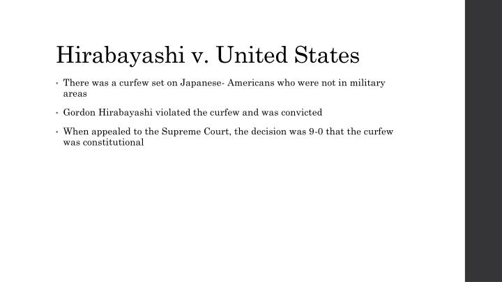 hirabayashi v united states racial discrimination hirabayashi v united states racial discrimination