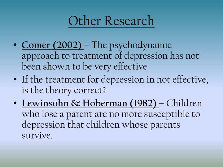 the psychodynamics of depression Abstract this paper sets out to consider a psychodynamic approach to postnatal depression in particular, it examines the advantages of psychodynamic parent. the psychodynamics of depression Abstract this paper sets out to consider a psychodynamic approach to postnatal depression in particular, it examines the advantages of psychodynamic parent.