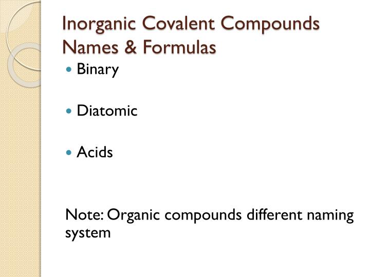 PPT - Names and Formulas Ionic Compounds Binary Main Group M & NM Using