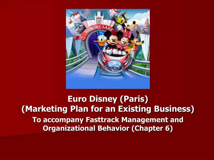 Organizational behavior at disney