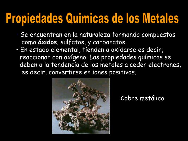 PPT Los Metales PowerPoint Presentation ID 2921383