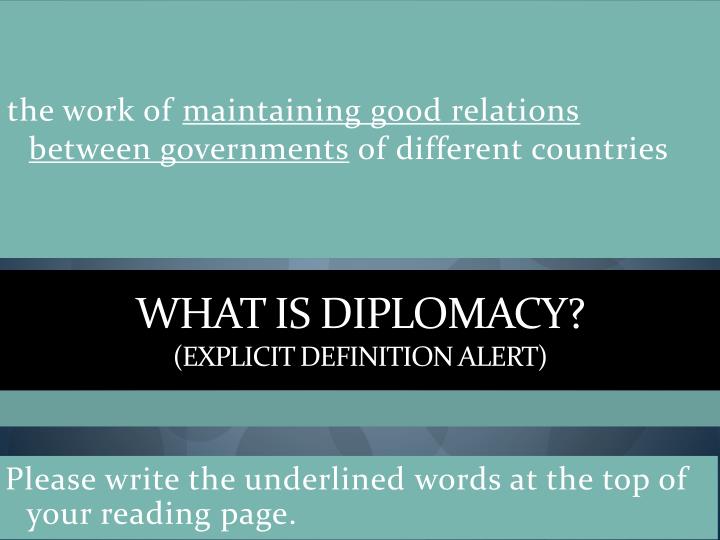 mediation as a means of official diplomacy Negotiation is the fundamental means of diplomacy and other means of peaceful settlement of conflicts and crises observed in a wider context negotiating is a process of communication, applicable in a number of official and. mediation as a means of official diplomacy Negotiation is the fundamental means of diplomacy and other means of peaceful settlement of conflicts and crises observed in a wider context negotiating is a process of communication, applicable in a number of official and.