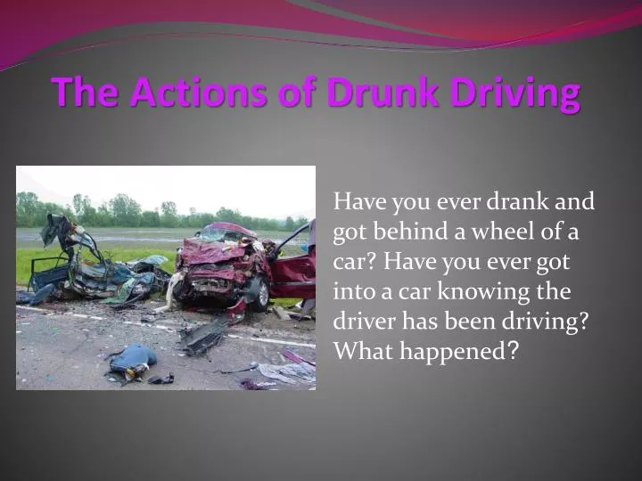 problems of drinking and driving problems of drinking and driving