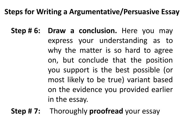 essay argumentative