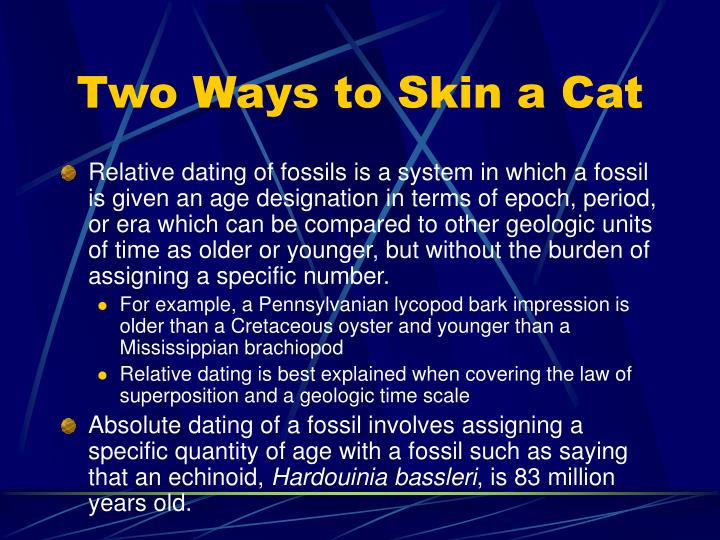 relative and absolute dating powerpoint