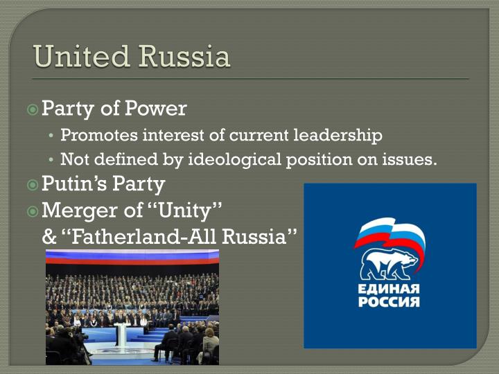 political parties in russia edited There are seven political parties in russia, but this has notalways been the case there used to be more than 100 politicalparties in russia as recent as the 1990s. political parties in russia edited There are seven political parties in russia, but this has notalways been the case there used to be more than 100 politicalparties in russia as recent as the 1990s.