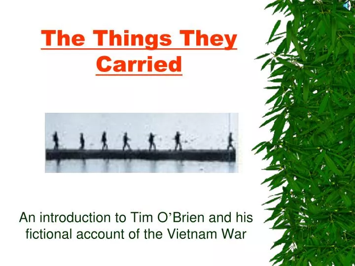 The Things They Carried Thesis Statements