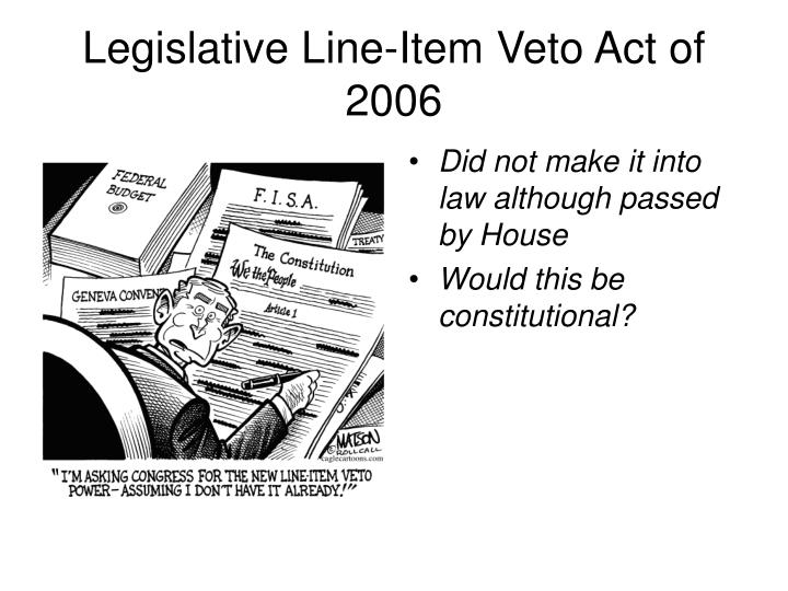 Pocket Veto And Line Item Veto at Alex Ricketts blog