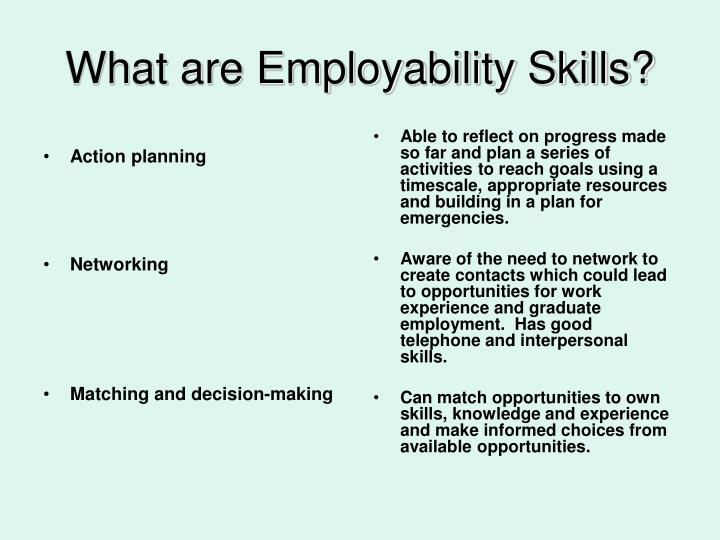ppt employability skills powerpoint presentation id what are employability skills