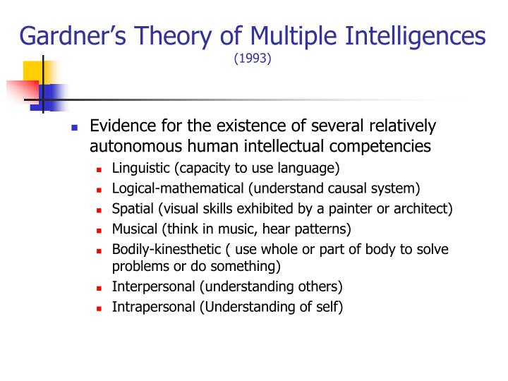 Adult intelligences multiple