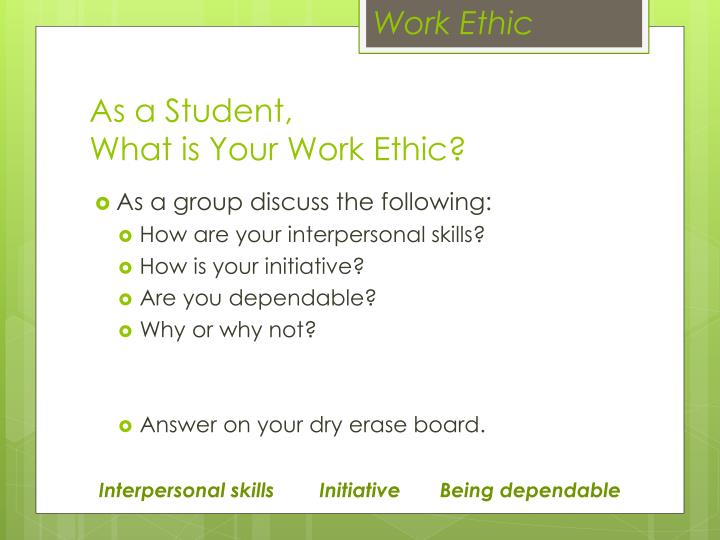 what is work ethics
