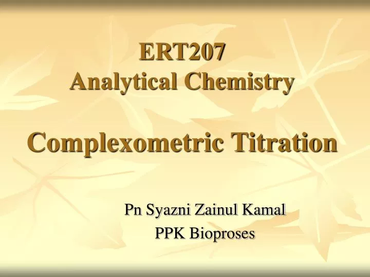 chemistry what is a complexometric titration essay chemistry what is a complexometric titration essay