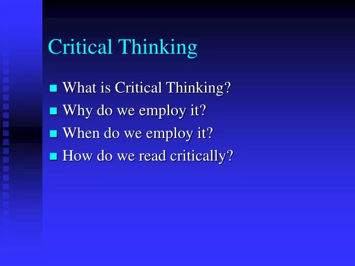 Critical Thinking Icebreakers