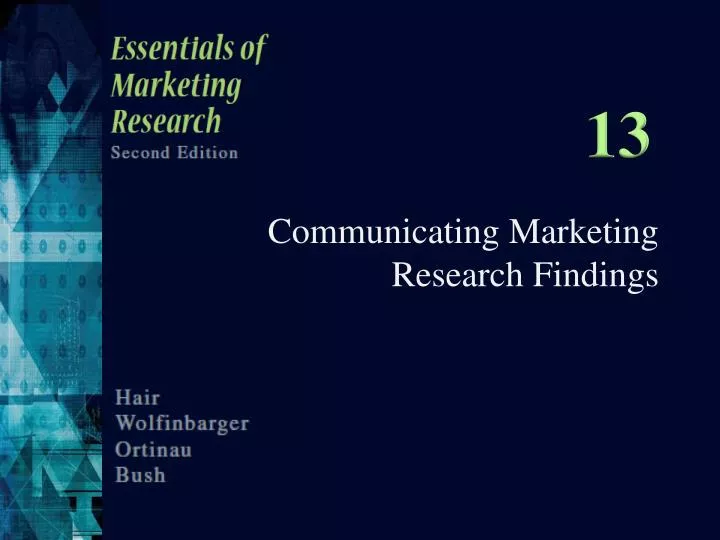 reporting the findings from research reporting the findings from research