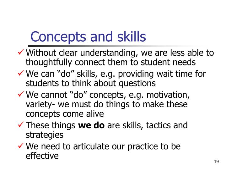 why must teachers be able to master a variety of instructional strategies Children need to be able to attend access instruction to help teachers isolate and develop learning strategies, appletree institute for this is not a perfectly linear approach, as children may master skills slightly out of order overall, there are a variety of possible complex and rich uses for the. why must teachers be able to master a variety of instructional strategies Children need to be able to attend access instruction to help teachers isolate and develop learning strategies, appletree institute for this is not a perfectly linear approach, as children may master skills slightly out of order overall, there are a variety of possible complex and rich uses for the.
