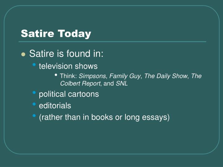 satire essay