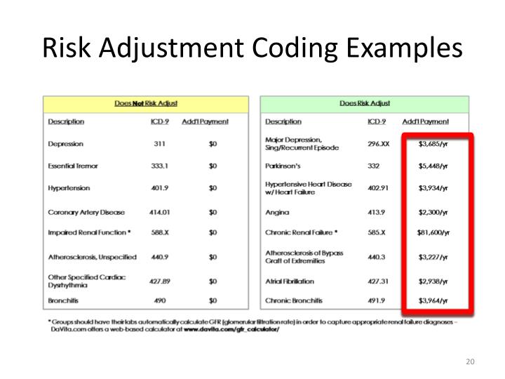 PPT Risk Adjustment Hierarchical Condition Categories (HCC Coding
