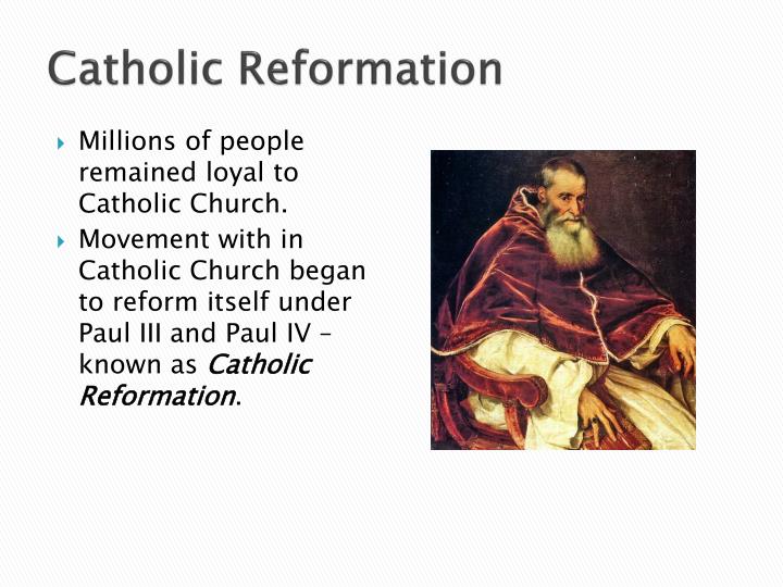 catholic reformation ushered an era of catholic reformation ushered an era of
