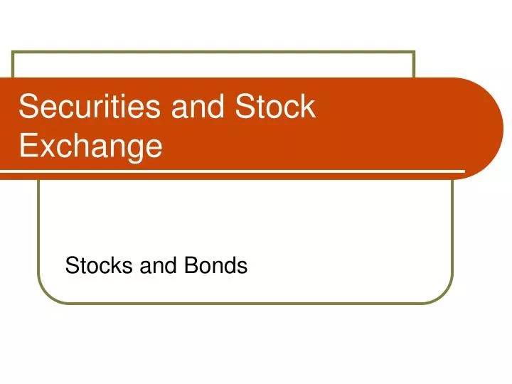 Trading system in stock exchange ppt