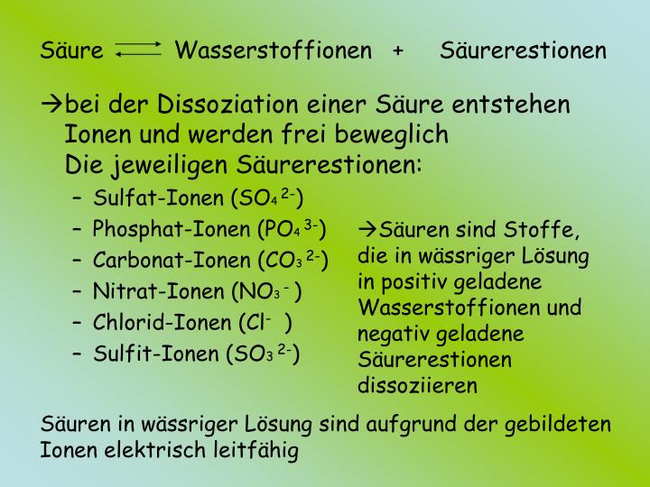 Ppt S Uren Und Basen Powerpoint Presentation Id