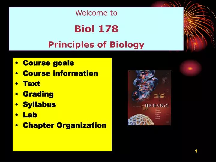 Ppt Welcome To Biol Principles Of Biology Powerpoint Presentation