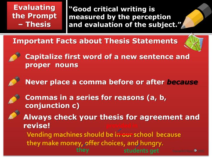 Evaluating a thesis