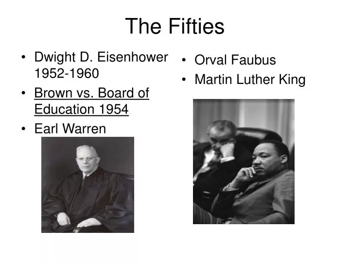 PPT - The Fifties Powe...