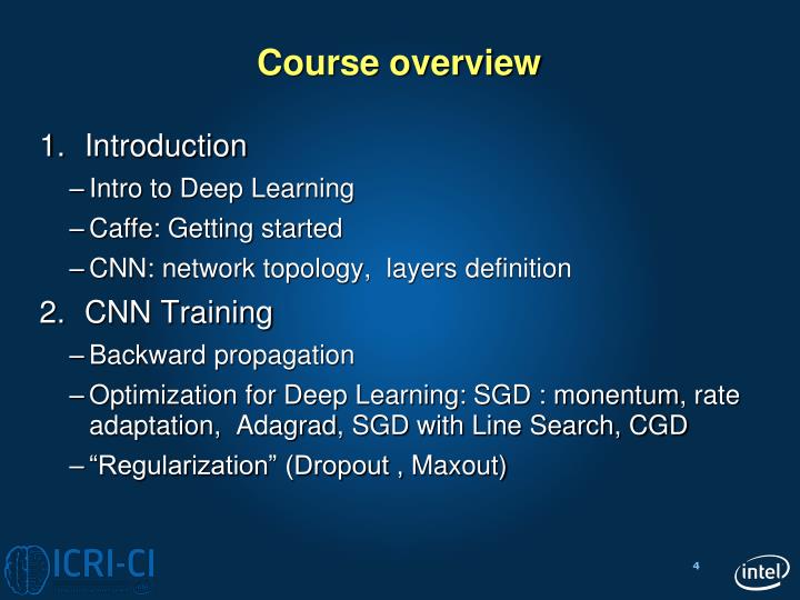 course overview
