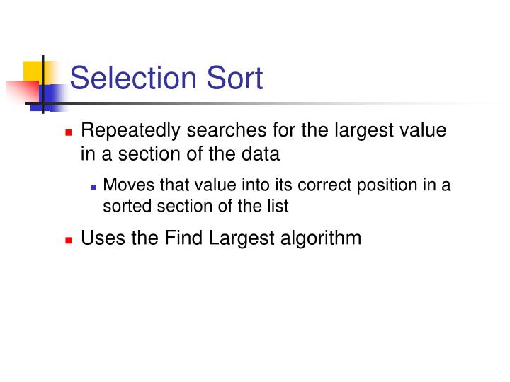 selection sort vs bubble sort