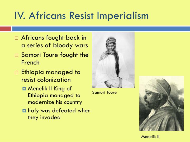 How Did Ethiopians Resist Imperialism