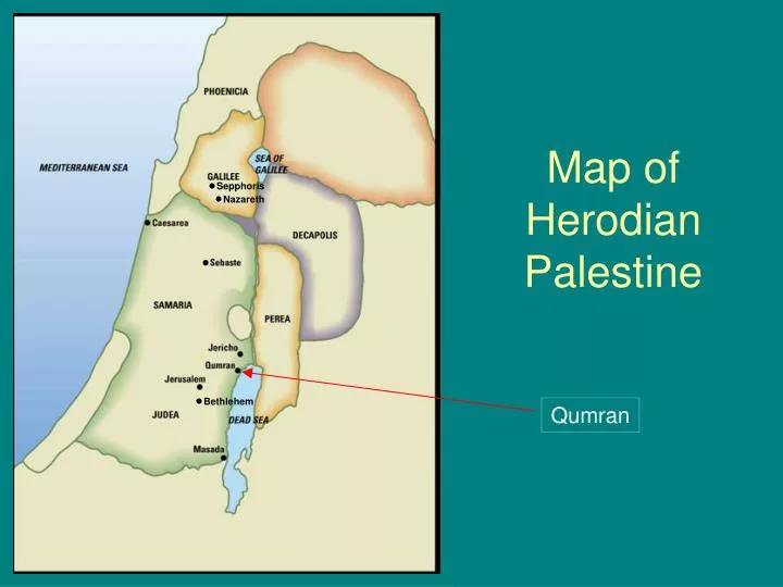 Map of herodian palestine