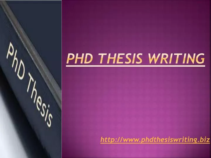 Presentation Phd Thesis