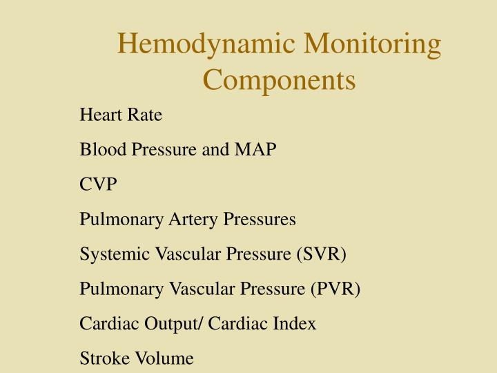 PPT Hemodynamic Monitoring PowerPoint Presentation ID3151322