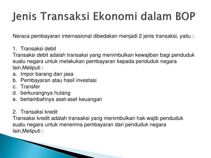 Jenis transaksi dalam forex