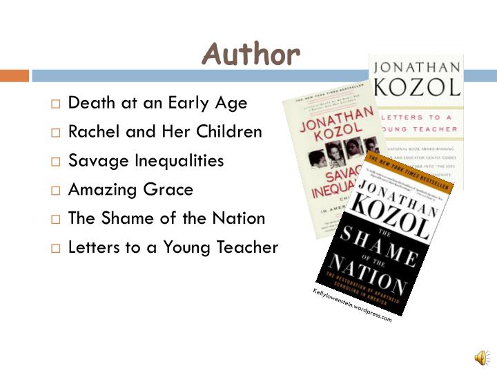 inequality in education as described in jonathan kozols savage inequalities Savage inequalities - a book review jonathan kozol visited america's public schools, especially those in its large cities if the degree of segregation is what surprised him the most, however, he is equally outraged by the grown inequality, in public education, between rich and poor poor children, and especially poor children of color. inequality in education as described in jonathan kozols savage inequalities Savage inequalities - a book review jonathan kozol visited america's public schools, especially those in its large cities if the degree of segregation is what surprised him the most, however, he is equally outraged by the grown inequality, in public education, between rich and poor poor children, and especially poor children of color.