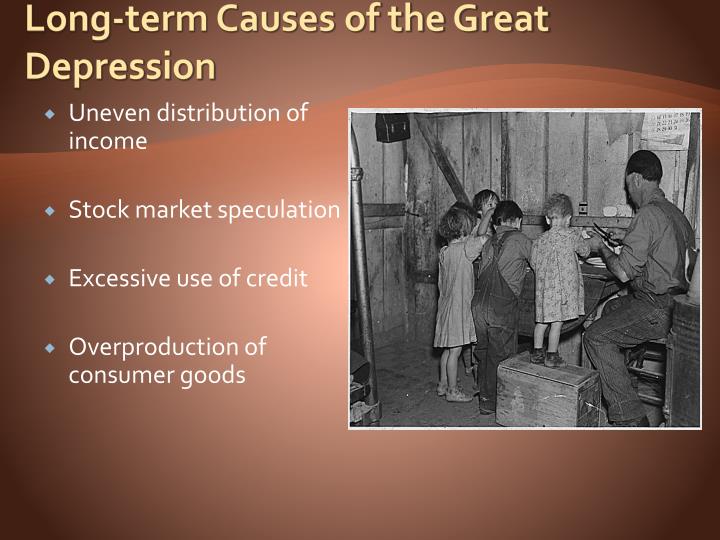 Causes of the great depression