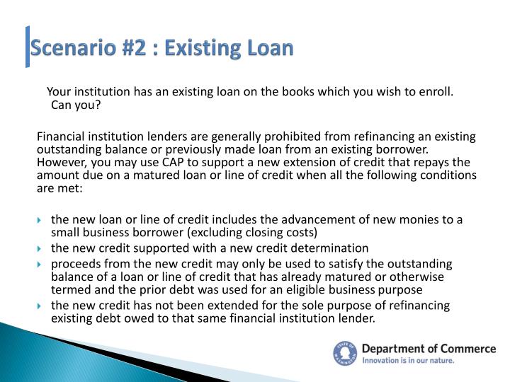 loan scenarios